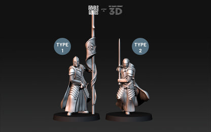 Bloody Elf Commander - Davale Games - 3D Printed with high quality resin for LOTR/D&D games