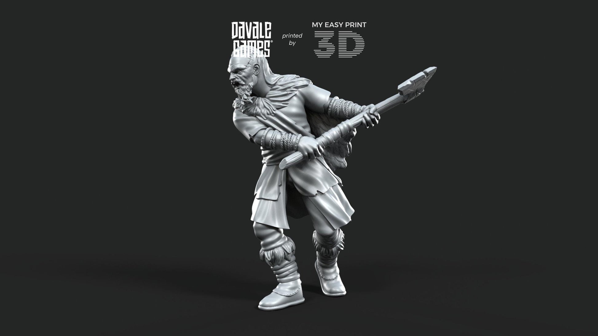 Fellmount Reavers with Two-Handed Weapon - Davale Games - 3D Printed with high quality resin for LOTR/D&D games