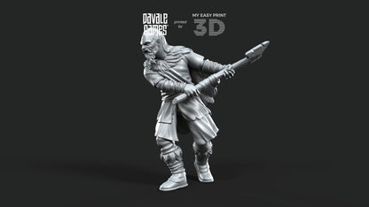 Fellmount Reavers with Two-Handed Weapon - Davale Games - 3D Printed with high quality resin for LOTR/D&D games