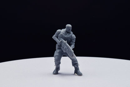Gears Of War COG JD Fenix Ot Miniature - TheSTLSmith - 3D Printed with high quality resin for Skirmish/D&D games