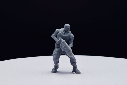 Gears Of War COG JD Fenix Ot Miniature - TheSTLSmith - 3D Printed with high quality resin for Skirmish/D&D games