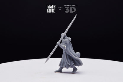 Wood Elf Captain - Davale Games - 3D Printed with high quality resin for LOTR/D&D games