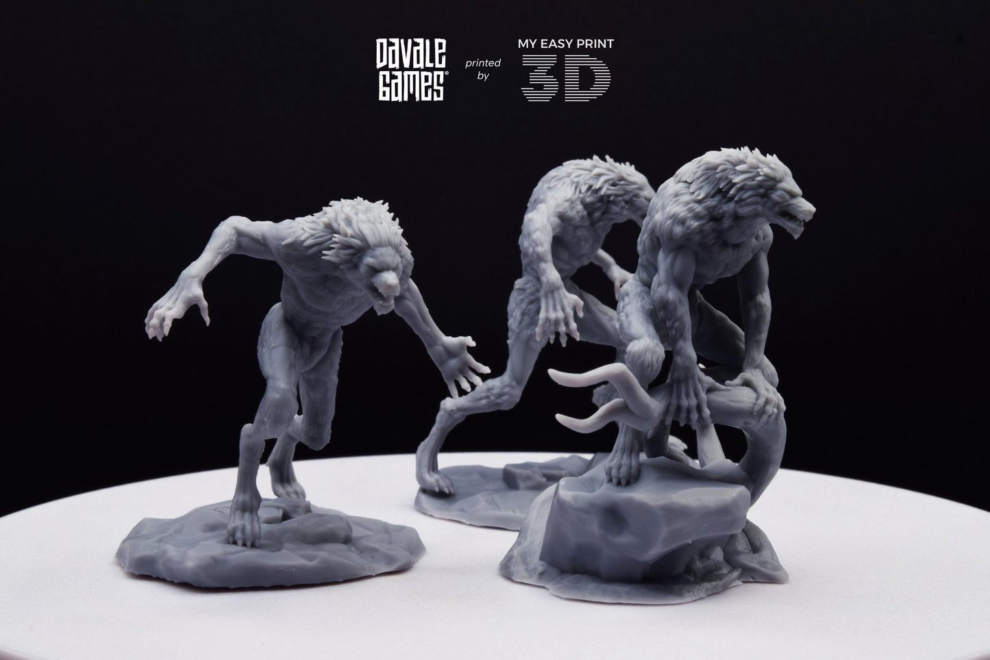 Lycanthropes of Anagar - Davale Games - 3D Printed with high quality resin for LOTR/D&D games