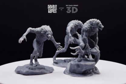Lycanthropes of Anagar - Davale Games - 3D Printed with high quality resin for LOTR/D&D games