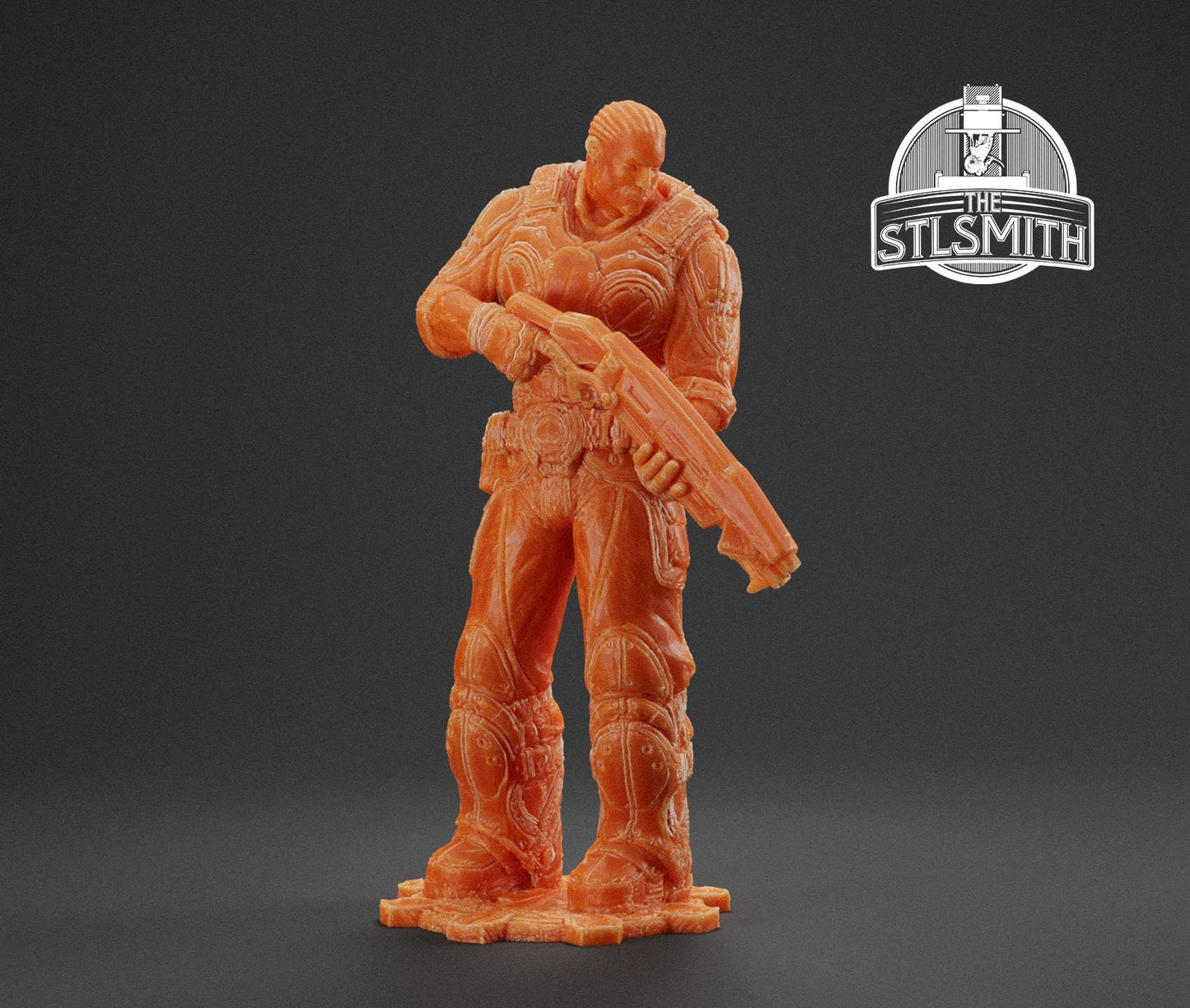 Gears Of War Jace Stratton Ot Miniature - TheSTLSmith - 3D Printed with high quality resin for Skirmish/D&D games