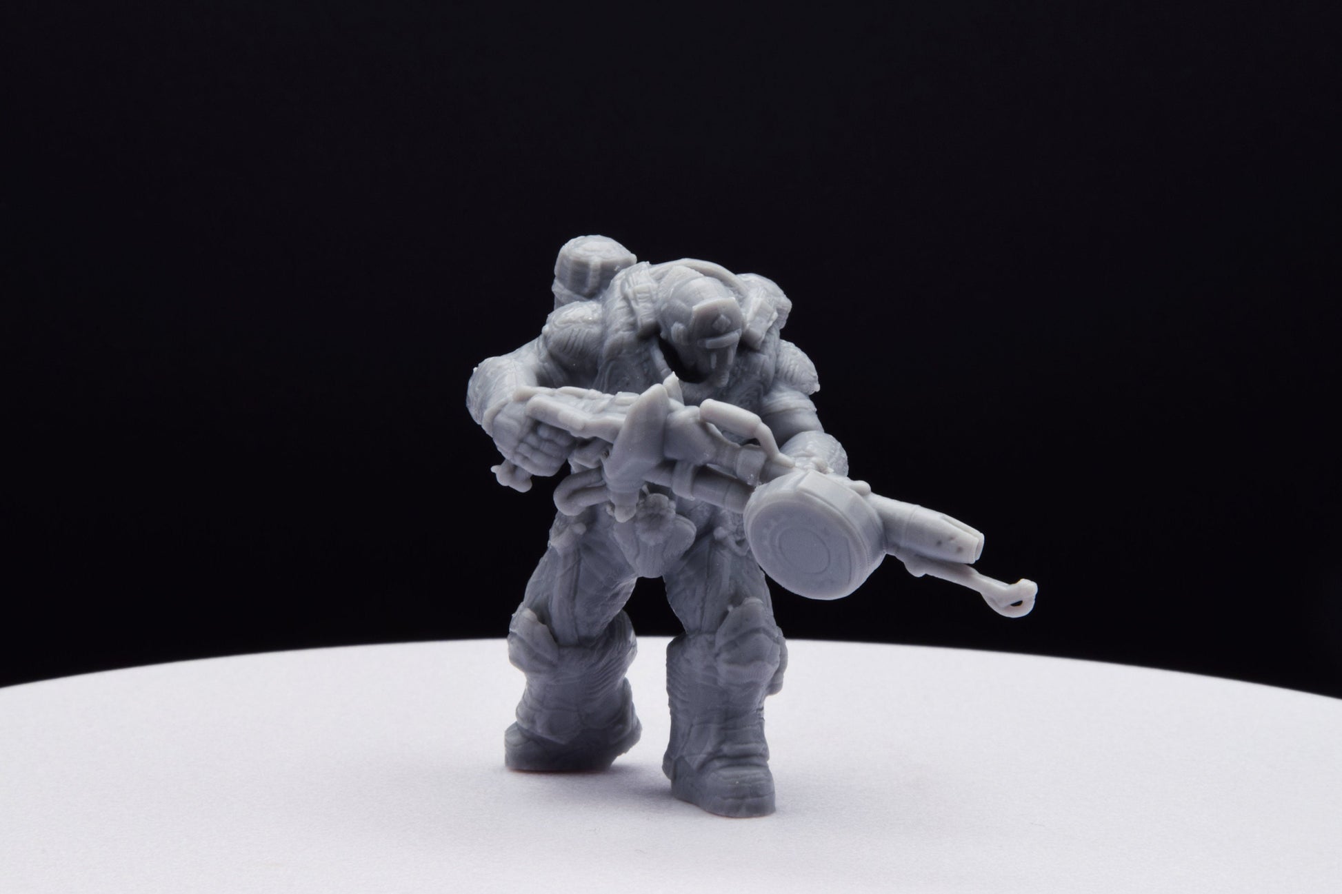 Gears Of War Boomer Flamer Ot Miniature - TheSTLSmith - 3D Printed with high quality resin for Skirmish/D&D games