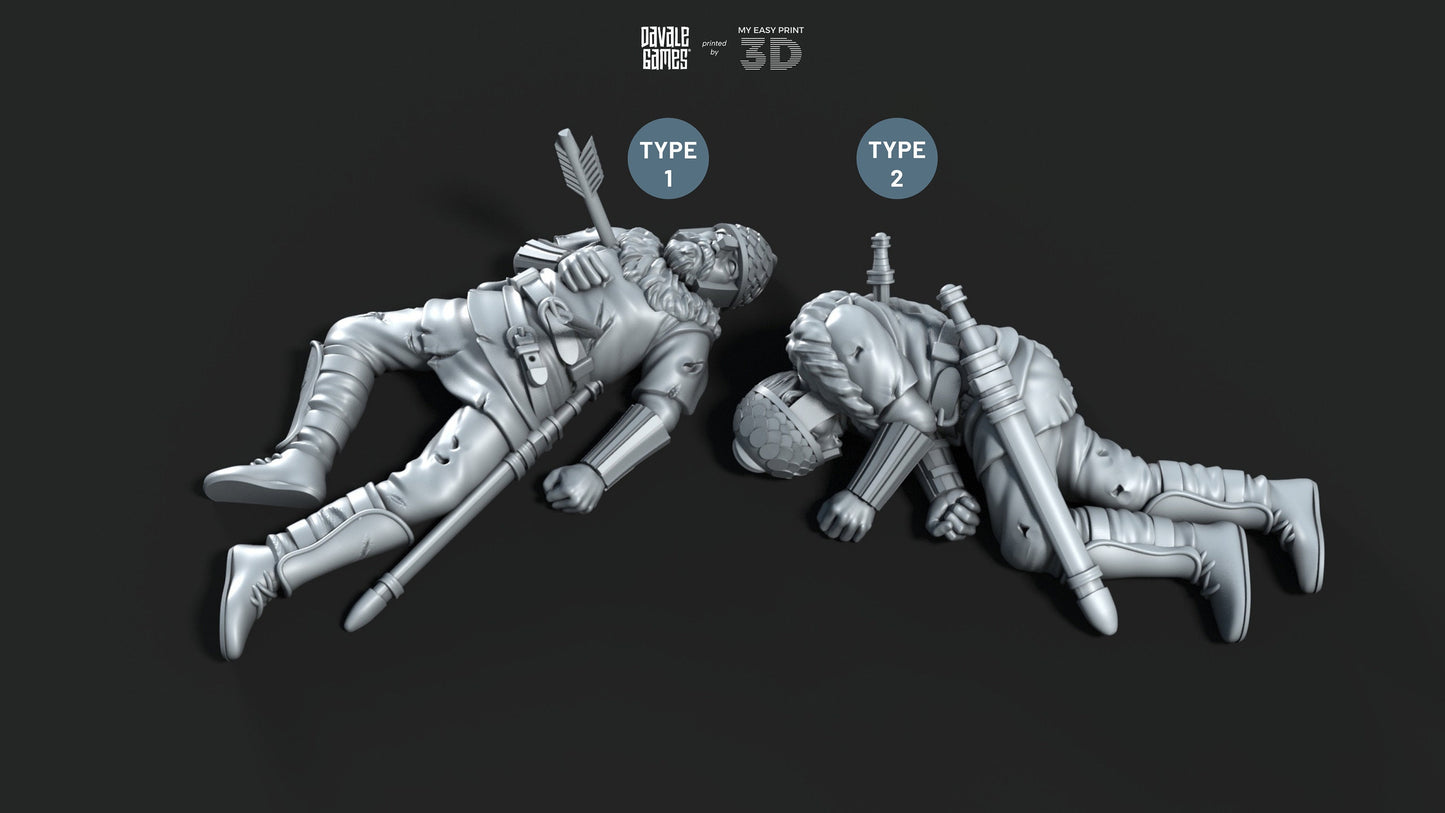 Gepids Casualties - Davale Games - Historical games - 3D Printed with high quality resin