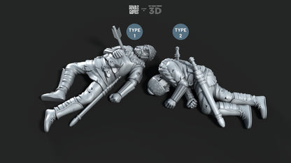 Gepids Casualties - Davale Games - Historical games - 3D Printed with high quality resin