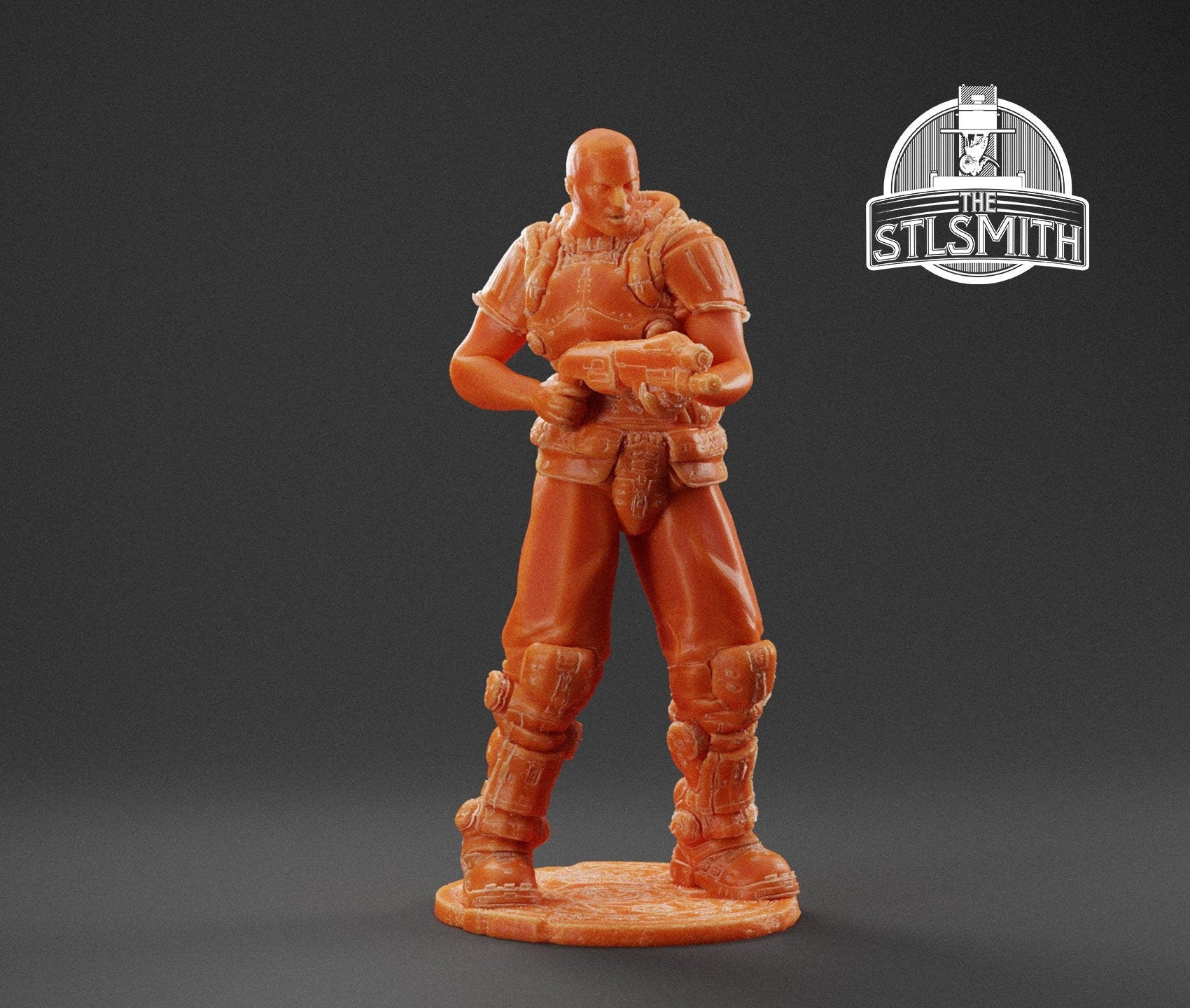 Doom Guy [3] Miniature - Fanmade - TheSTLSmith - 3D Printed with high quality resin for Skirmish/D&D games