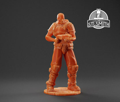 Doom Guy [3] Miniature - Fanmade - TheSTLSmith - 3D Printed with high quality resin for Skirmish/D&D games