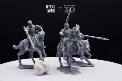 Grey Castle Knights - Davale Games - 3D Printed with high quality resin for LOTR/D&D games