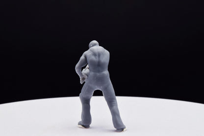 Doom Zombie Chainsaw Miniature - Fanmade - TheSTLSmith - 3D Printed with high quality resin for Skirmish/D&D games