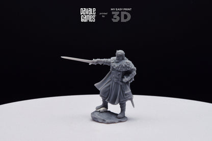 Last king from the North - Davale Games - 3D Printed with high quality resin for LOTR/D&D games