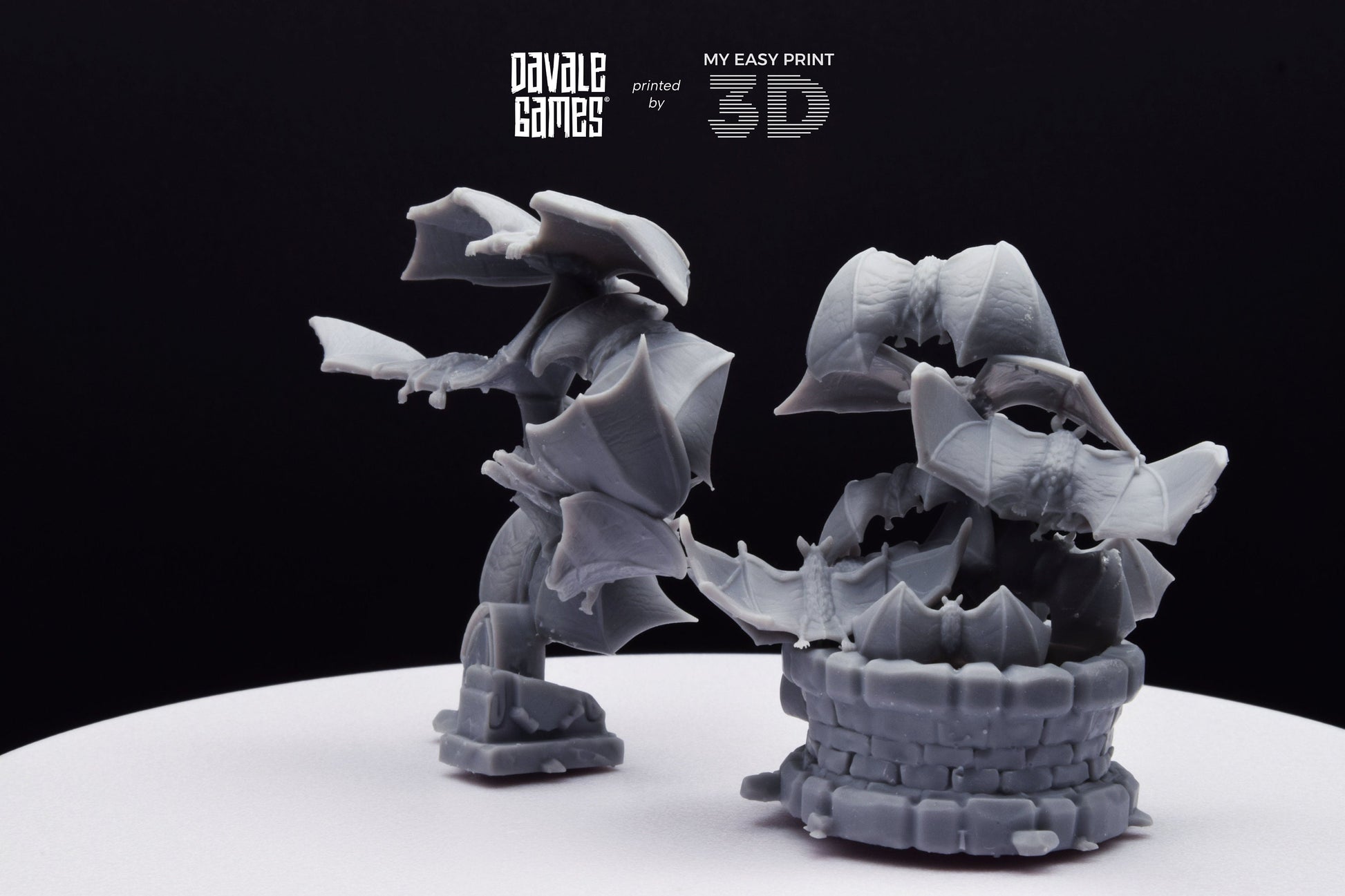 Bats Warbrand - Davale Games - 3D Printed with high quality resin for LOTR/D&D games