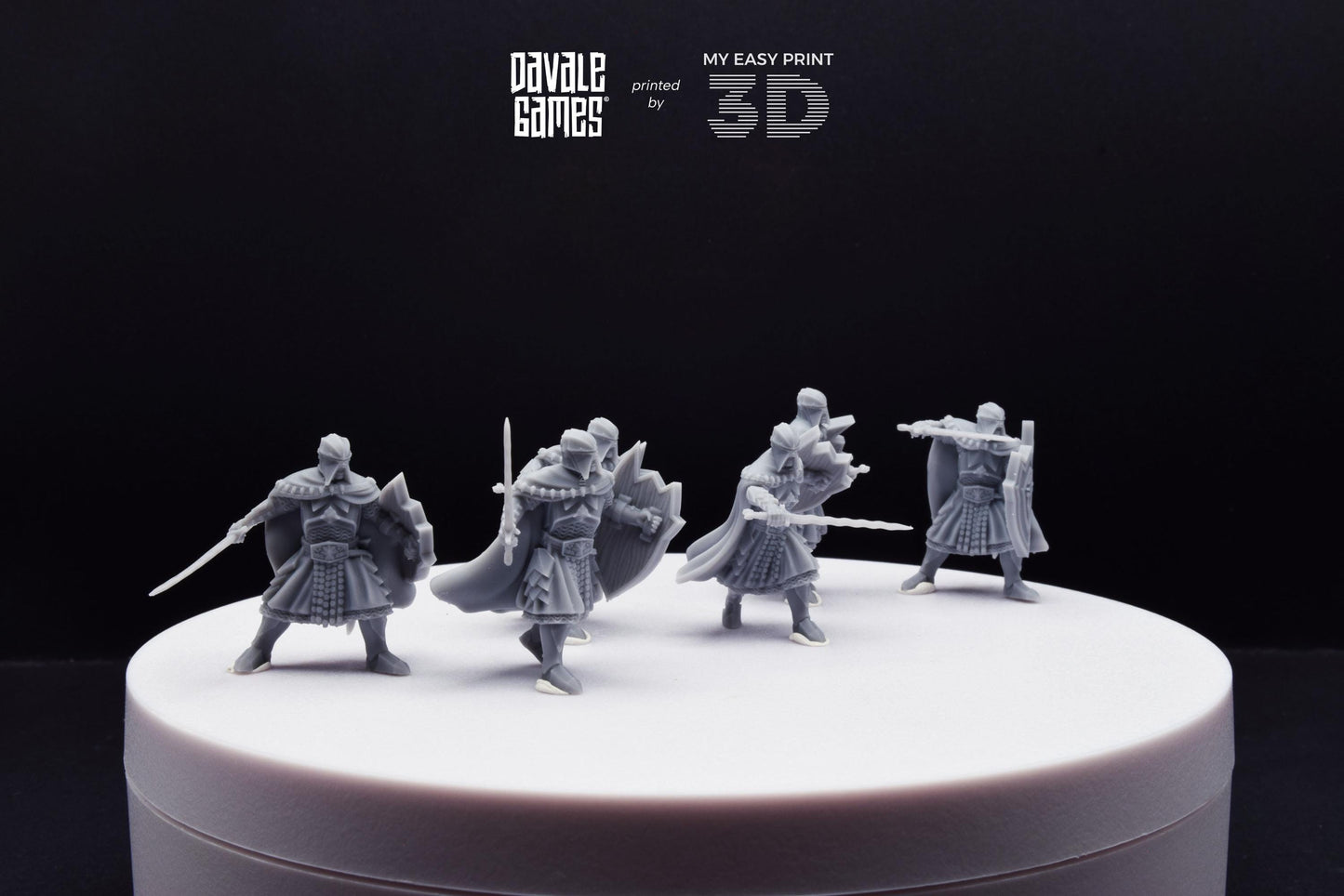 Black High Human - Davale Games - 3D Printed with high quality resin for LOTR/D&D games