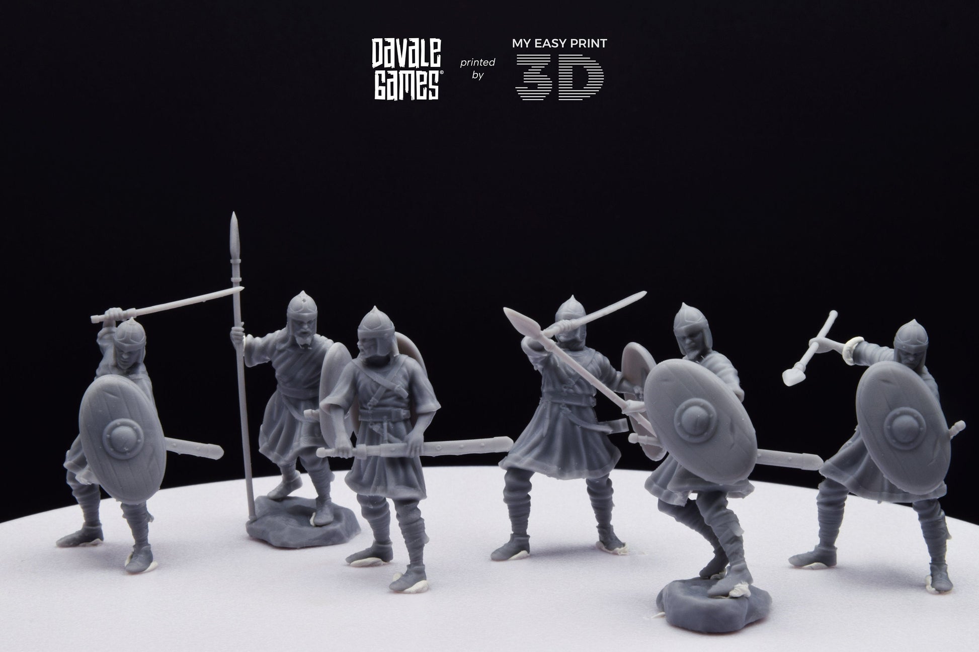Visigoths on foot - Davale Games - Historical games - 3D Printed with high quality resin
