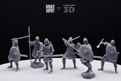 Visigoths on foot - Davale Games - Historical games - 3D Printed with high quality resin