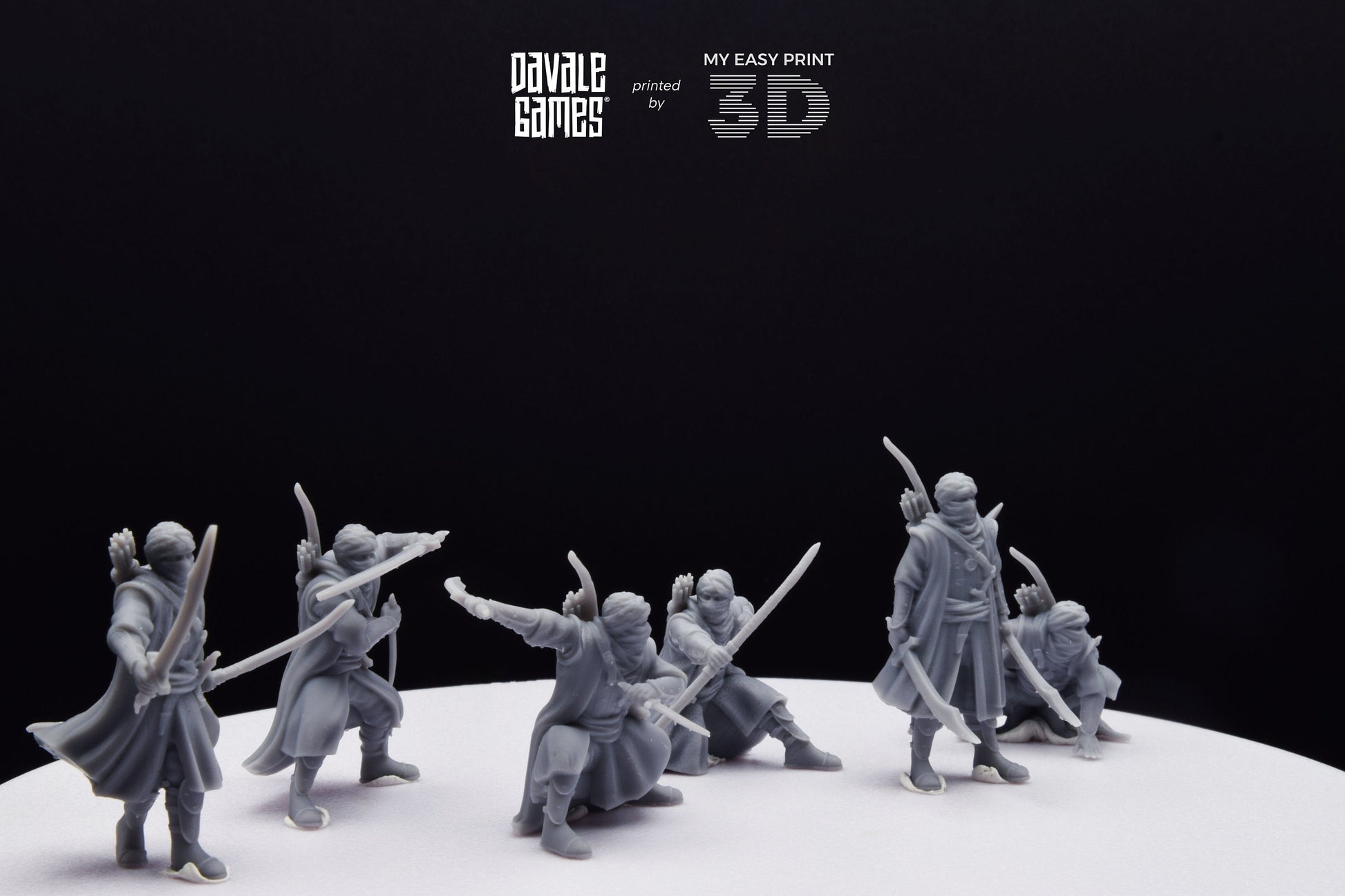 Snake Ninja - Davale Games - 3D Printed with high quality resin for LOTR/D&D games