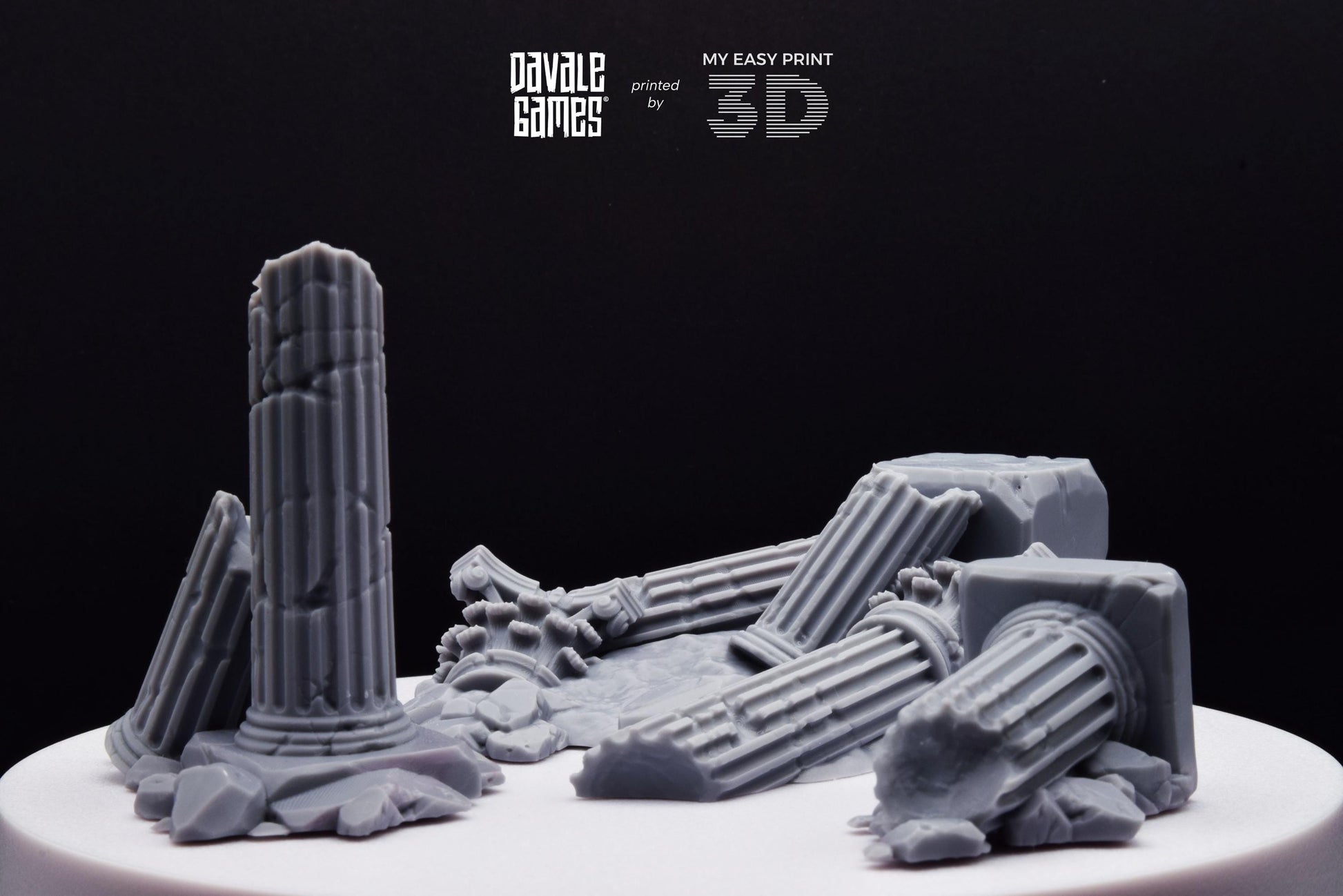 Variety of Greek Ruins - Scenery - Davale Games - Wargame / Mythological games - 3D Printed with high quality resin
