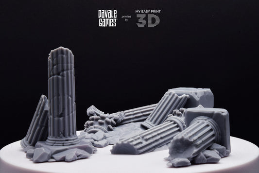 Variety of Greek Ruins - Scenery - Davale Games - Wargame / Mythological games - 3D Printed with high quality resin