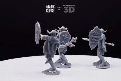 Khalüm Faction - Warriors Extra Poses - Dead City - Davale Games - 3D Printed with high quality resin for LOTR/D&D games