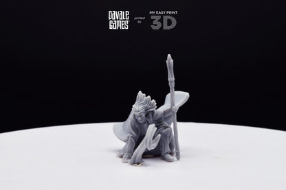 Bloody Storm Wizard - Davale Games - 3D Printed with high quality resin for LOTR/D&D games