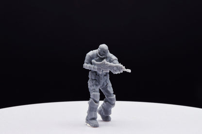 Gears Of War UIR Soldier Male [4] Miniature - TheSTLSmith - 3D Printed with high quality resin for Skirmish/D&D games