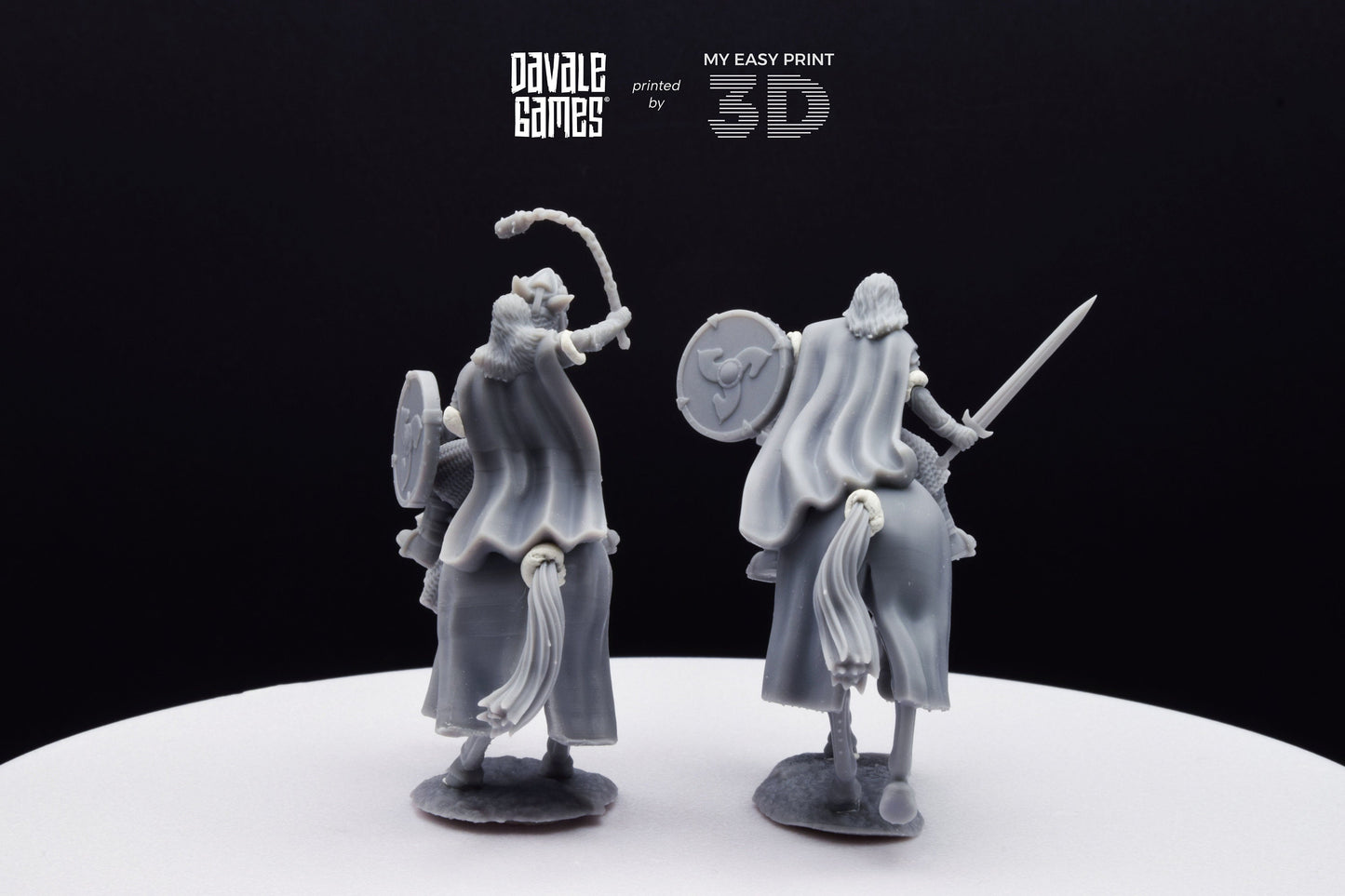 West Humans Hammer Sons Cavalry - Mounted - Davale Games - 3D Printed with high quality resin for LOTR/D&D games