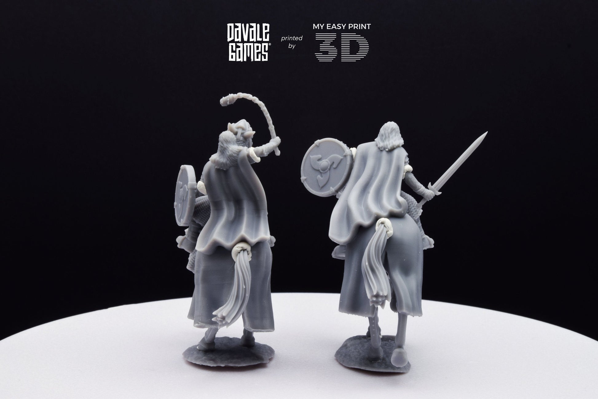 West Humans Hammer Sons Cavalry - Mounted - Davale Games - 3D Printed with high quality resin for LOTR/D&D games
