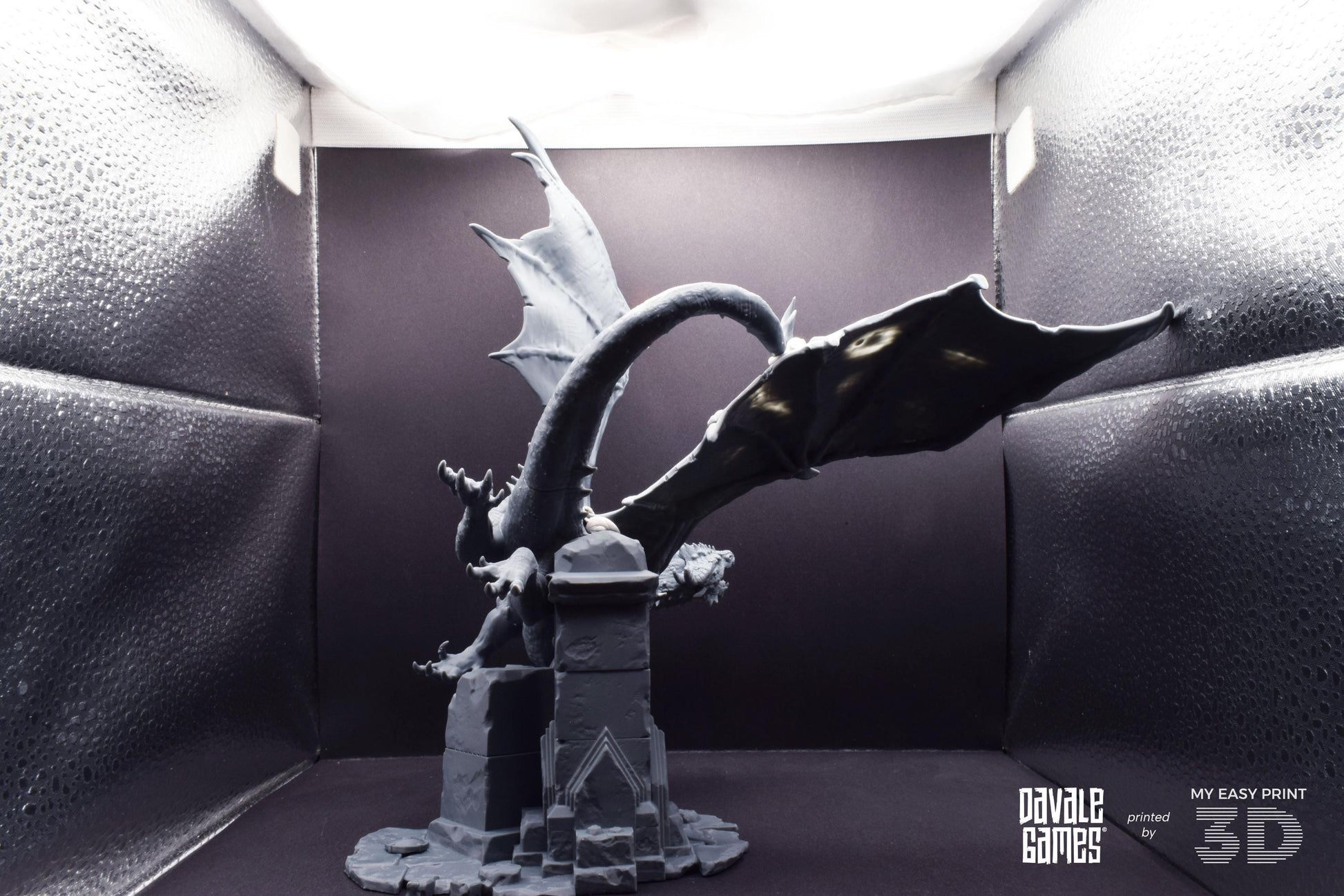 Dragon - Goblins of the cave - Davale Games - 3D Printed with high quality resin for LOTR/D&D games
