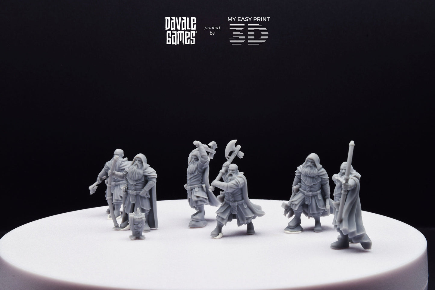 Kalak Dwarf Explorer - Davale Games - 3D Printed with high quality resin for LOTR/D&D games