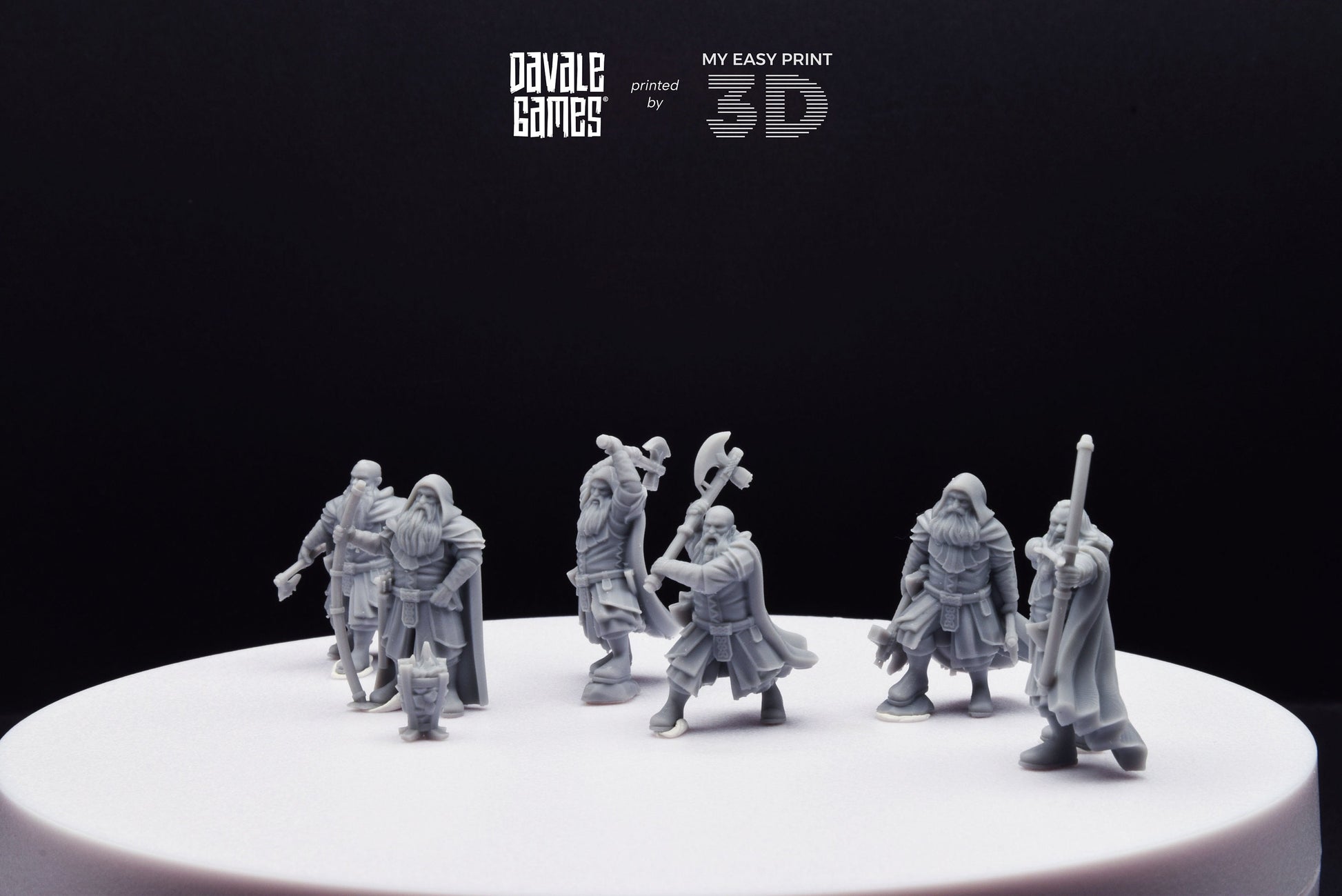 Kalak Dwarf Explorer - Davale Games - 3D Printed with high quality resin for LOTR/D&D games