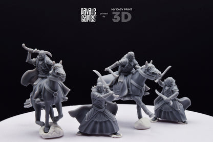 Bloody Elf Brother - Foot and Mounted - Davale Games - 3D Printed with high quality resin for LOTR/D&D games