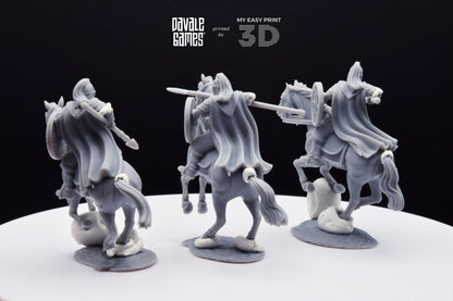 West Human Royal Guard - Mounted - Davale Games - 3D Printed with high quality resin for LOTR/D&D games