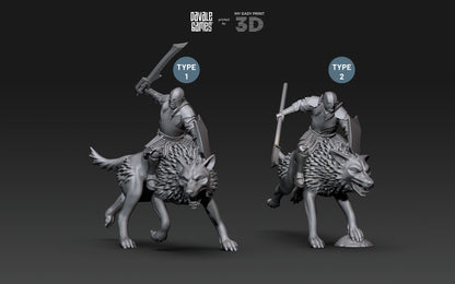 Rider Super Orc - Davale Games - 3D Printed with high quality resin for LOTR/D&D games