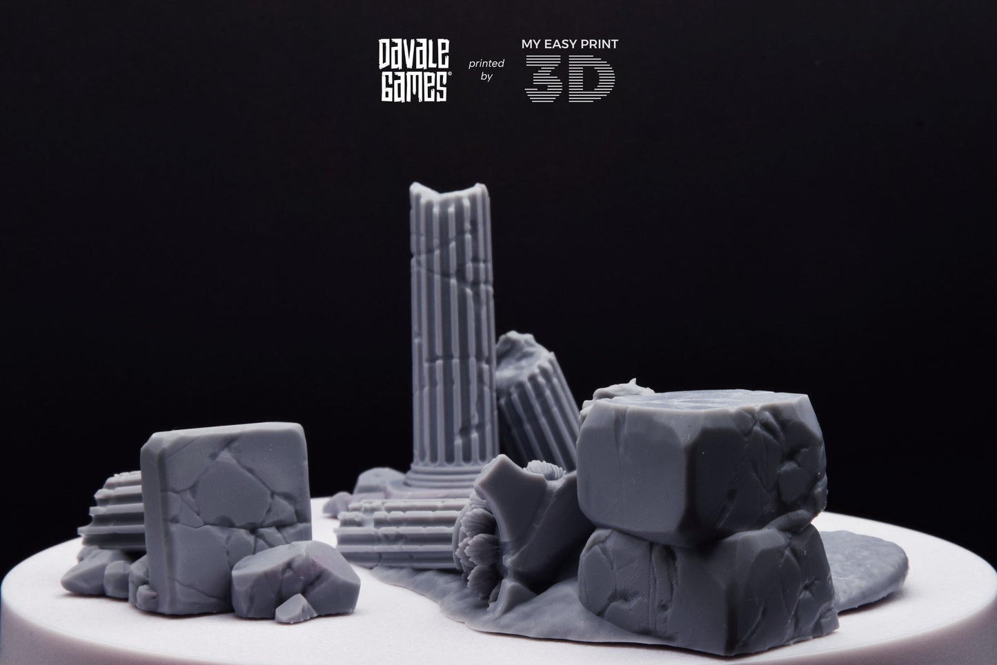 Variety of Greek Ruins - Scenery - Davale Games - Wargame / Mythological games - 3D Printed with high quality resin