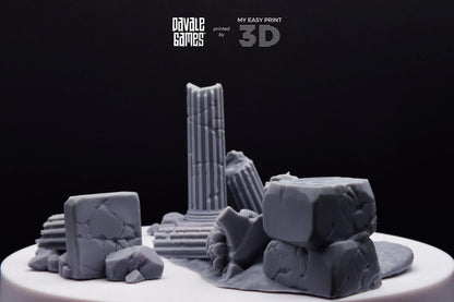Variety of Greek Ruins - Scenery - Davale Games - Wargame / Mythological games - 3D Printed with high quality resin