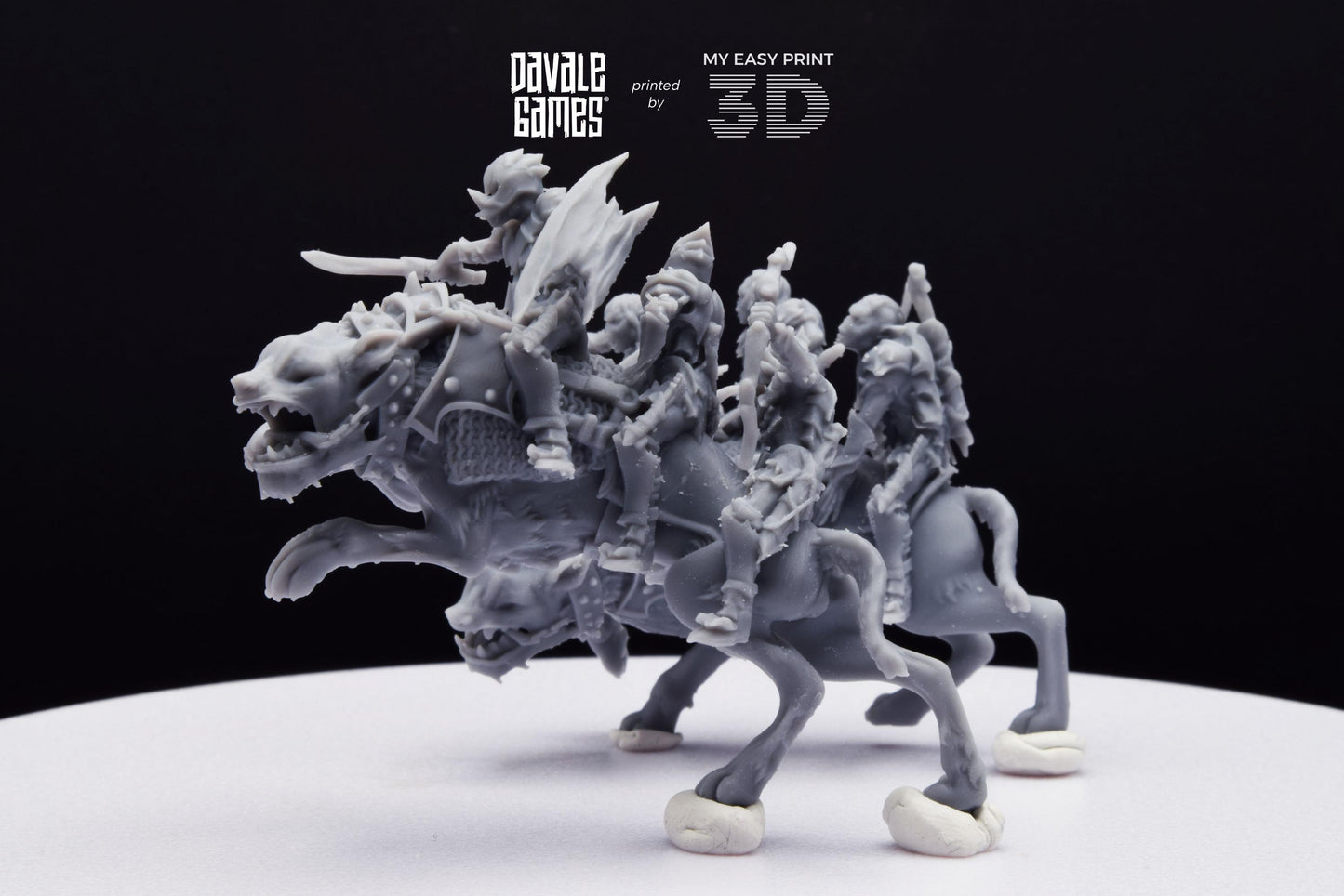 Goblin Rider - Davale Games - 3D Printed with high quality resin for LOTR/D&D games