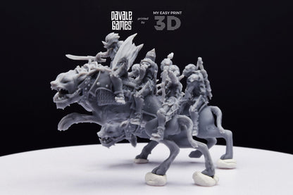Goblin Rider - Davale Games - 3D Printed with high quality resin for LOTR/D&D games