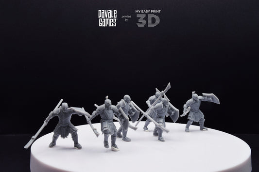 Super Orc Spearman - Davale Games - 3D Printed with high quality resin for LOTR/D&D games