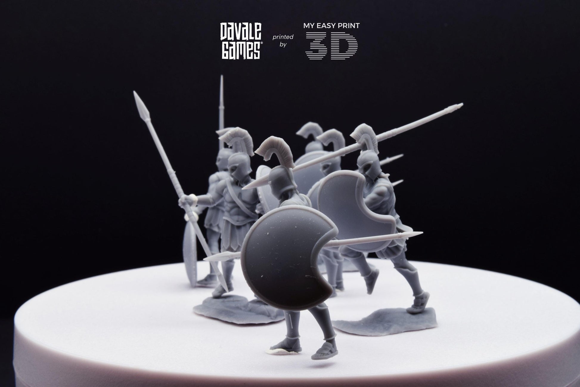 Hoplites with Spear and Shield - Foot - Mythology at Wars - Davale Games - Historical games - 3D Printed with high quality resin