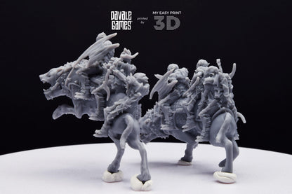 Goblin Rider - Davale Games - 3D Printed with high quality resin for LOTR/D&D games
