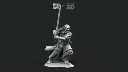 Grey Castle - Harold, The keeper of the keys - Foot and Mounted - Davale Games - 3D Printed with high quality resin for LOTR/D&D games