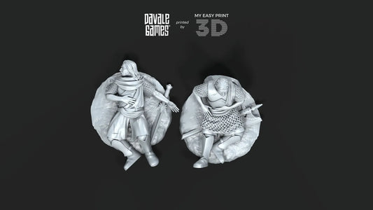 Mountaineers Casualties - Davale Games - 3D Printed with high quality resin for LOTR/D&D games