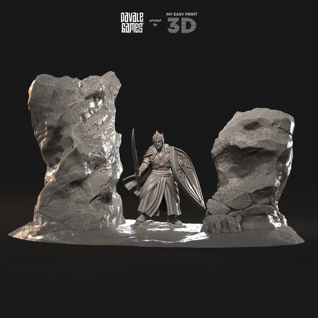 Hills & Nature - Scenery/Terrain - Davale Games - 3D Printed with high quality resin for LOTR/D&D games