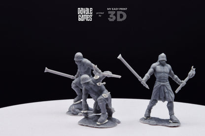Blood-Handed Berseker Extra Poses - Davale Games - 3D Printed with high quality resin for LOTR/D&D games