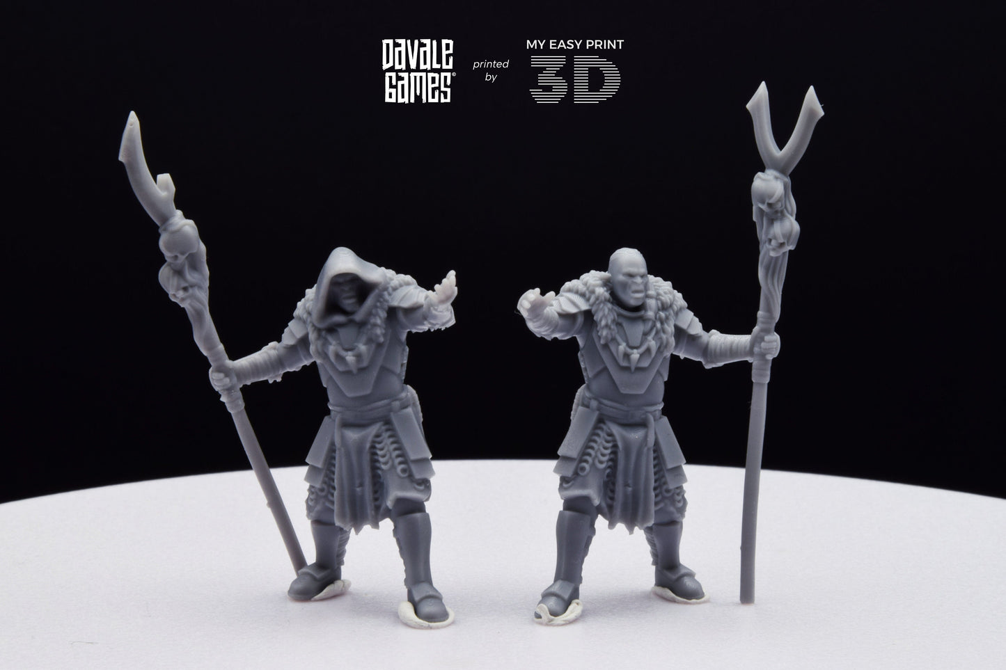Shamans Super Orc - Davale Games - 3D Printed with high quality resin for LOTR/D&D games