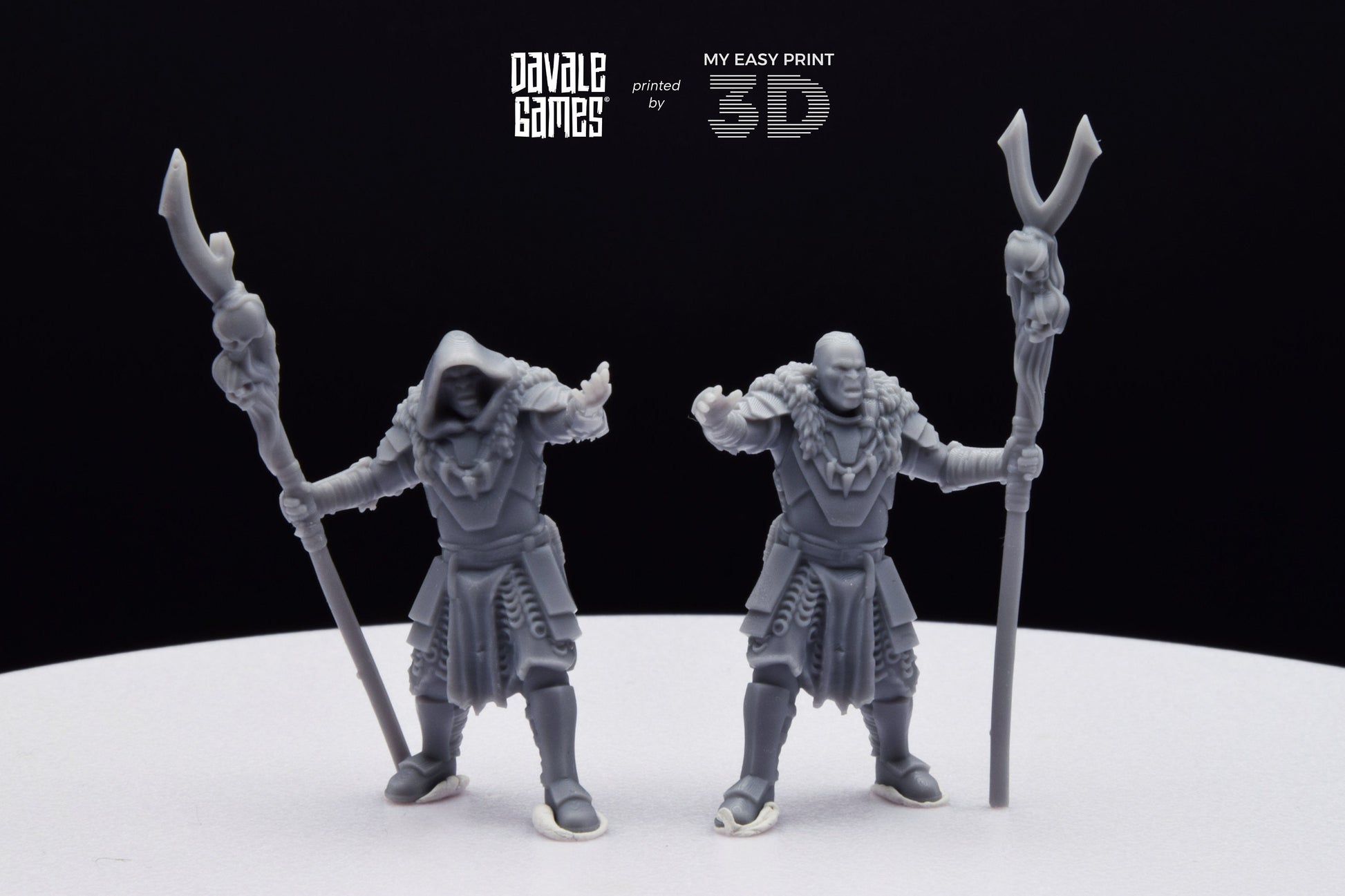 Shamans Super Orc - Davale Games - 3D Printed with high quality resin for LOTR/D&D games