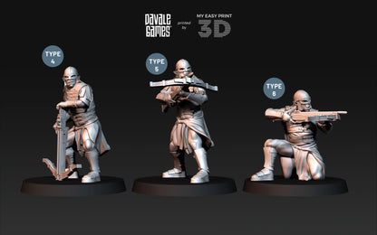 Blood-handed Orcs with Crossbow - Davale Games - 3D Printed with high quality resin for LOTR/D&D games