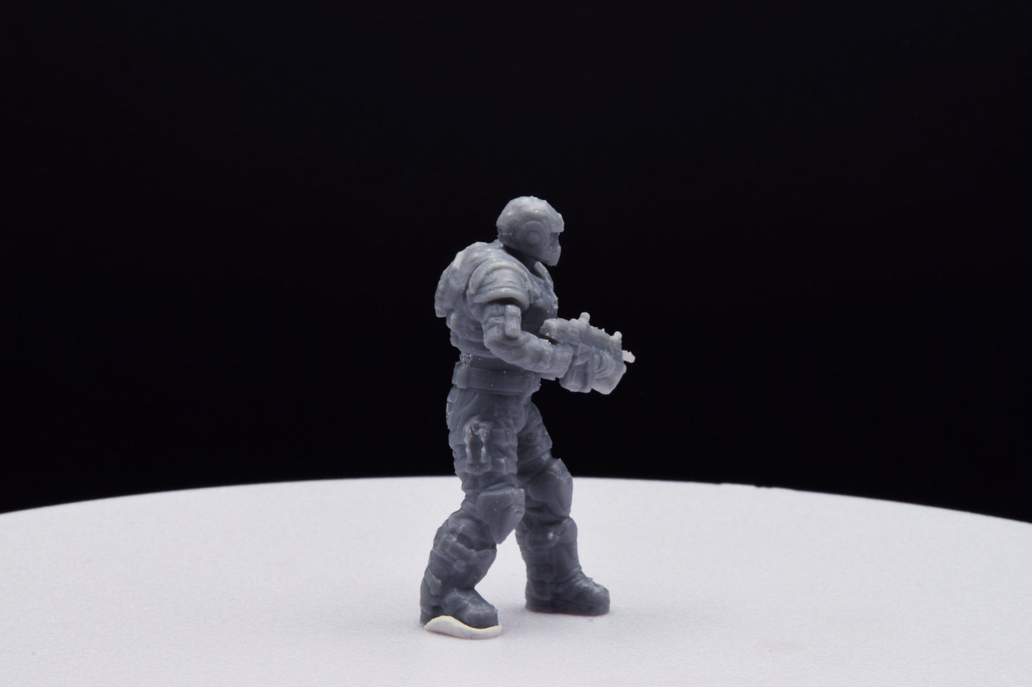 Gears Of War COG Soldier Winter Male Miniature - TheSTLSmith - 3D Printed with high quality resin for Skirmish/D&D games